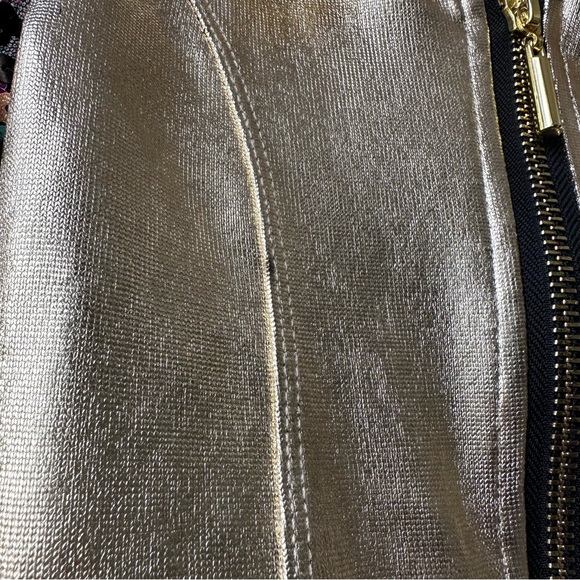 Awish Come True Puff Sleeve Sequins Dance Costume Dress, Size SC-6, Gold Multi - Picture 6 of 9